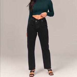 Abercrombie & Fitch Curve Love Dad High Rise Jeans